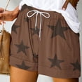 thumbnail image 2 of Plebaso Women's Summer Casual Shorts Printed Drawstring Shorts Lightweight Beach Shorts with Pockets, 2 of 5