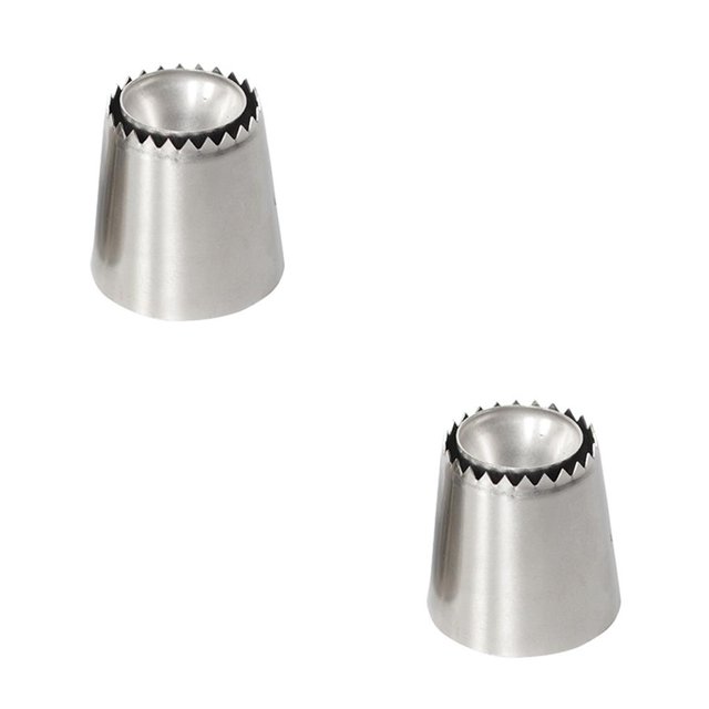 stanreset Hot Sale 1PC Stainless Icing Piping Nozzle Cream Cake Decorating Pastry Tip Fondant Cake Tools Kitchen Baking Gadgets No.01 2Set