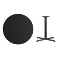 thumbnail image 5 of 36'' Round Black Laminate Table Top with 30'' x 30'' Table Height Base, 5 of 5