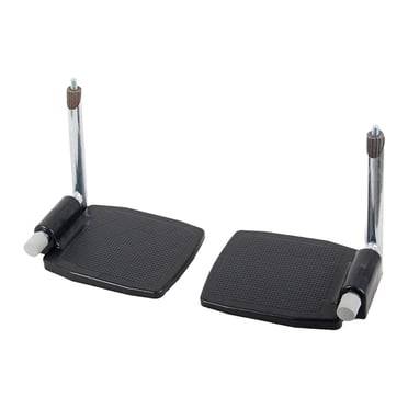 Milaget Repose-Pieds de Fauteuil Roulant Détachable Entraînement Fauteuils Roulants Manuels Fauteuils Roulants Haut Plastique avec Poteau