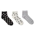 thumbnail image 1 of George Girls' Ankle Socks 3-Pack, 1 of 1