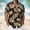 #14-Multicolor, variant on Ceisia Men's Breathable Four-Way Stretch Royal Blue White Hibiscus Palm Leaf Print Cuban Collar Short Sleeve Hawaiian Beach Shirt Gift