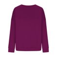 thumbnail image 3 of EGNMCR Chandail pour Femmes d'Hiver Coupe Ample Décontracté à Manches Longues Mode Col Ras du Cou Chandails Surdimensionnés Chandail à Enfiler pour Femmes, 3 of 6