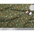 thumbnail image 3 of Soimoi Georgette Viscose Fabric Egg & Rabbit Animal Printed Fabric 1 Yard 42 Inch Wide, 3 of 3
