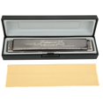 thumbnail image 3 of ANGGREK 24 Hole Tremolo Harmonica, Metal Harmonica, Clear Pronunciation For Music Performance Wind Instrument Music Enthusiast Musical Instrument, 3 of 8