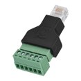 thumbnail image 3 of DEWIN 1Pcs Connecteur Adaptateur de Bornes à Vis Ethernet RJ12 6P6C Mâle vers 6 Broches, 3 of 14