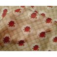 thumbnail image 4 of oneOone Silk Tabby Fabric Check|Leaves & Rose Floral Print Fabric By Yard 42 Inches Wide, 4 of 4