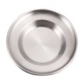 thumbnail image 1 of Stainless Steel Plate Round Dinner Plate Dessert Plate Household Food Serving Plate, 1 of 7