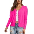 thumbnail image 3 of Erwazi Cardigan Sweaters for Women Fall Trendy Button Down Open Front Lightweight Cardigans, 3 of 7