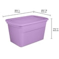 thumbnail image 3 of Sterilite 30 Gal./114 L Tote Lilac, 3 of 4