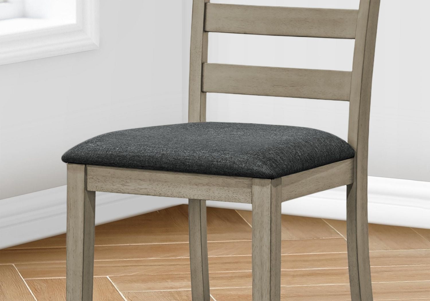 Monarch Specialties Dining Chair, 44" Height, Counter Height, Dining Room, Kitchen, Set Of 2, Upholstered, Side, Transitional