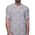 thumbnail image 4 of Atasi Kurta Court Ajusté en Coton Cambric Imprimé Col Goutte d'Eau Chemise Décontractée, 4 of 5