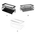thumbnail image 3 of Decodeary Space-Saving Storage Rack For Kitchen Spreaders Versatile Kitchen Sink Organizer Gray with pole, 3 of 6