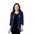 thumbnail image 3 of pure soft women's round neck sleeve lab coat jacket, 3 of 4