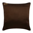thumbnail image 3 of Pillow Case With Zipper, Brown 14x14 inch (35x35 cm) Lotus Embroidered Decorative Pillow Covers Throw Pillow Cover For Couch, Contemporary Style, Floral Pattern - Red Lotuses, 3 of 3