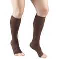 thumbnail image 1 of Truform Knee High Stockings, Open Toe: 20 - 30 mmHg, Brown, Large, 1 of 7