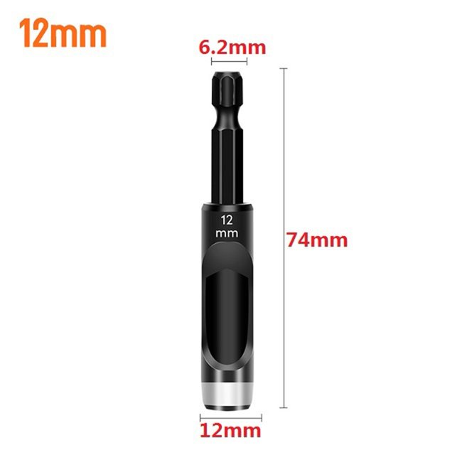 Hex Shank Adapter Electric Machine Hollow Punch for Drill Cardboard Leather Belt