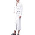 thumbnail image 1 of Women'S Double Pocket Flannel Bathrobe Soft And Warm Double Faced Velvet Bathrobe Pajamas And Home Wear Bathrobe Robe, 1 of 6