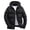 R-Black, variant on Men Bright Face Large Men Hood Size Hoodie with Wool Extreme Cold Winter Coats Padded Coat Winter Down Coats for Men Winter Coats Mens The Jacket with Hood