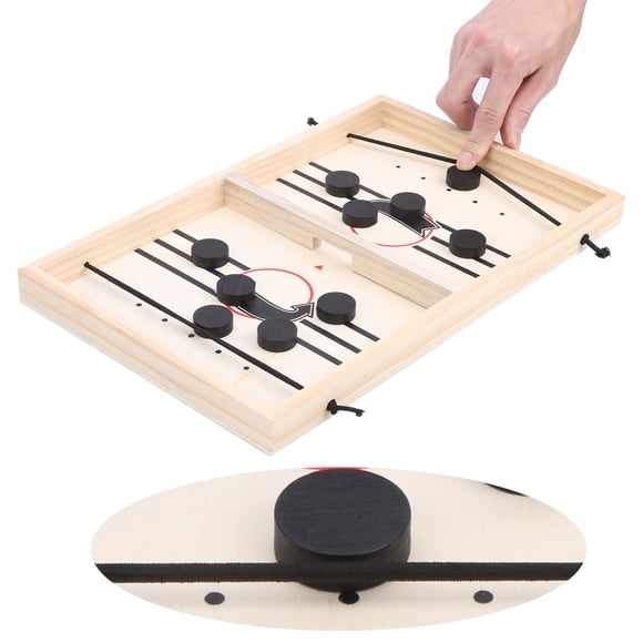 Wingspan Board Game, Sling Puck Game Solid Wood Frame Beautiful and Durable Lightweight Easy To Carry 13.8 X 8.7 X 1in for Kindergarten for Family