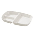 thumbnail image 1 of YIMWNYI Rectangular Compartment Tray, Party Tray, 3-Compartment Dinnerware, Easy to Clean Plastic Organizer, Thick Bottom Design, Multifunctional Tableware for Parties and Picnics, 1 of 6
