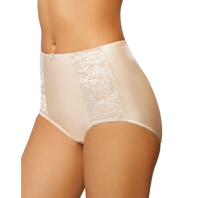 Bali Womens Double Support Brief, 7, Light Beige