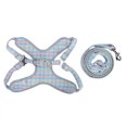 thumbnail image 3 of Pet Harness Leash Set, Polyester Cotton Adjustable Soft Pet Reflective Training Vest  For Training For Puppy Blue, 3 of 8