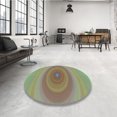 thumbnail image 4 of Ahgly Company Tapis d'Intérieur Lavable à la Machine, Carré, Transitionnel, Brun, Tapis de Zone, 5 Pieds Carré, 4 of 7