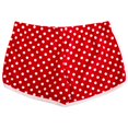 thumbnail image 2 of Minnie Mouse Women's Polka Dot Red Shorts-Large, 2 of 2