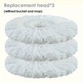thumbnail image 4 of 1 Set, Household Spin Mop And Bucket Set With 3 Mop Heads, Household Rotating, 4 of 4