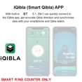 thumbnail image 2 of Iqibla Smart Tasbih Tally Counter for Muslims Zikr Digital 5 Prayer T 7Y2E R6U0, 2 of 8