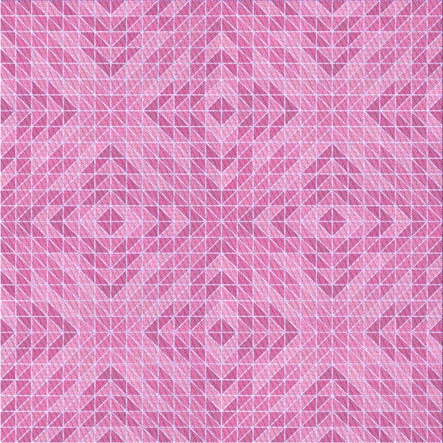 Ahgly Company Tapis d'Intérieur Lavable en Machine Carré Transitionnel Rose Néon, 6 Pieds Carré