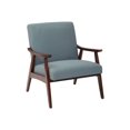 thumbnail image 1 of Davis Chair in Klein Sea Blue Fabric with Medium Espresso Frame, 1 of 4