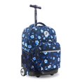 thumbnail image 1 of J World New York Lever de Soleil Sac à Dos à Roulettes pour Enfants pour Filles Garçons Ados. Sac à Dos à Roulettes avec Roues, Night Bloom, 18 Pouces, 1 of 4
