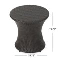 thumbnail image 4 of Angela Wicker Outdoor Brown Accent Table, 4 of 4