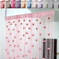 thumbnail image 2 of TIELUTT Rose Thread Door Curtain 2024 39x79 Inch String Curtain with Roses Room Divider Decoration Light Curtains 84 Rosette Curtains with Tiebacks Curtains Darkening Panels for Windows Shirt Curtains, 2 of 8