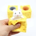 thumbnail image 4 of Squish Cheese Mouse Toy Squish Cheese Toy Stress Relief Squeeze Toy Anxiety Relief Squeeze Toy Squish Cheese Mouse Toy Environmental Friendly Soft Silicone Anxiety Stress Relief, 4 of 5