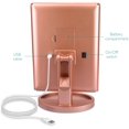 thumbnail image 4 of Led Cosmetic Mirror Foldable Standing Mirror - Illuminated Make-Up Mirror Make-Up Mirror 2-Fold 3-Fold Magnifying Mirror - In Rose Gold, 4 of 7