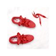thumbnail image 4 of INSPIRE CHIC Women's 2 Pairs Flat Ribbon Sneaker Canvas Shoelaces Red 90cm/35.4", 4 of 4