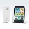thumbnail image 1 of Amdohai Indoor Outdoor Temperature Humidity Meter Color Touchable Screen with Backlight Time Alarm Snooze Function Household, 1 of 8