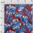 thumbnail image 2 of oneOone Cotton Flex Medium Blue Fabric Florals Sewing Craft Projects Fabric Prints By Yard 40 Inch Wide, 2 of 4