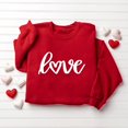 thumbnail image 1 of TIMIFIS Chandails Rouges de la Saint-Valentin pour Femmes Col Rond Manches Longues Chandail Ample Décontracté Tenues Printemps Automne Chandail Cœur Chemises - Printemps/été, 1 of 4