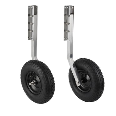 Yiwa PioneerWorks 12 Inch Boat Launching Wheels, 600 LBS Capacity Transom Wheels, 2 Pcs Inflatable Launch Wheels for Easy Movement of Inflatable and Aluminum Boats