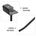 thumbnail image 3 of CTIRCHIU 48Pcs Metal Slatwall Panel Hooks Black Easy Install Display Hooks for Jewelry and Retail, 3 of 8