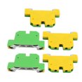thumbnail image 1 of Unique Bargains 5Pcs 58x38x7mm 2,5mm2 Fil 800V Universel Bloc de Borne de Mise à la Terre Jaune Vert, 1 of 2