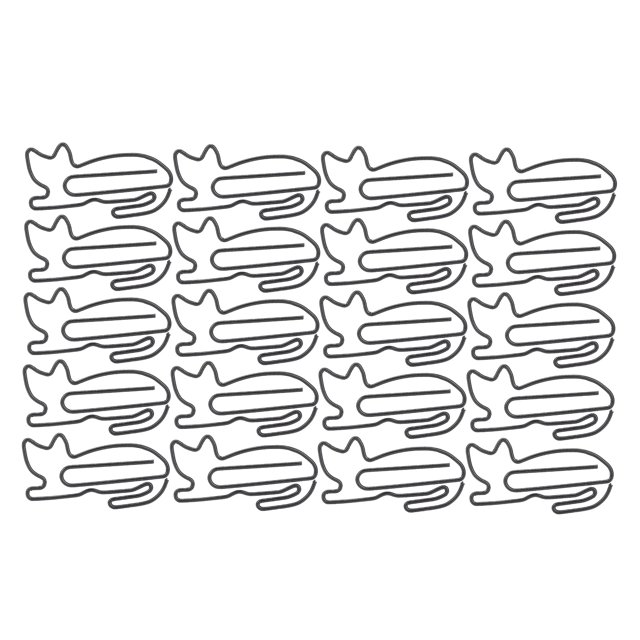 30PCS Plastic Coated Wire Paperclip Bookmark Clip File Business Card Holder Office Supplies