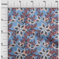 thumbnail image 3 of oneOone Georgette Viscose Light Blue Fabric Block Sewing Material Print Fabric By The Yard 42 Inch Wide-5C, 3 of 6