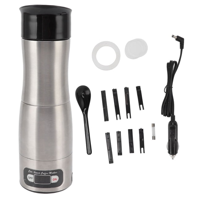ANGGREK Portable Coffee Machine,Electric Coffee Machine Portable Coffee Maker For Car Travel Coffee Machine With 12V 24V Lighter,Electric Portable Coffee Machine