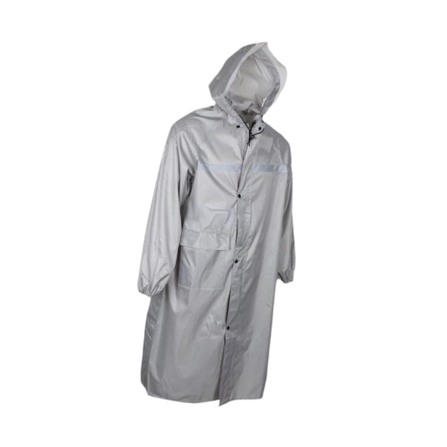 TISHITA Imperméable à Capuche Mode Poncho de Pluie pour Adultes Cyclisme Sport Extérieur Gris
