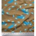 thumbnail image 1 of Soimoi Poly Georgette Fabric Fishing Hook,Fish & Whale Ocean Print Fabric by Yard 52 Inch Wide, 1 of 3
